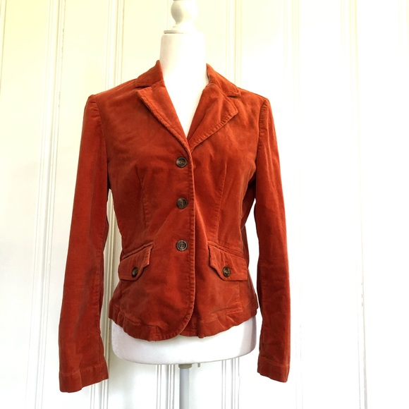 Petite Sophisticate Jackets & Blazers - Petite sophisticate orange blazer
